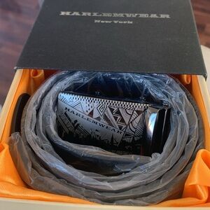 NWT Harlemwear Black and Silver Belt